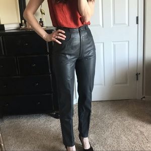 Vintage genuine leather pants